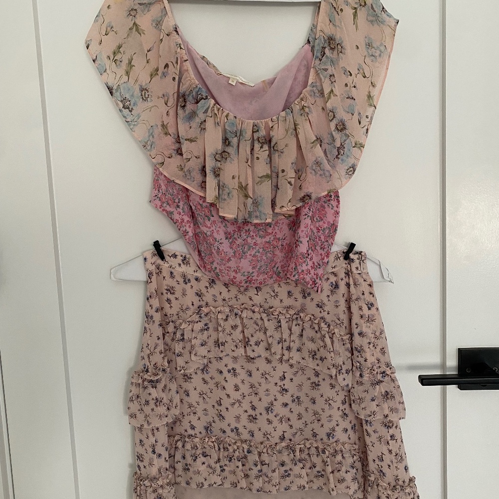 LoveShackFancy Skirt & Crop Top Set